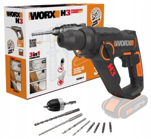 WORX MŁOTOWIERTARKA SDS-PLUS 1,2J WX390.9