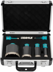 BIHUI Zestaw otwornic diamentowych 6 szt. z walizką M14