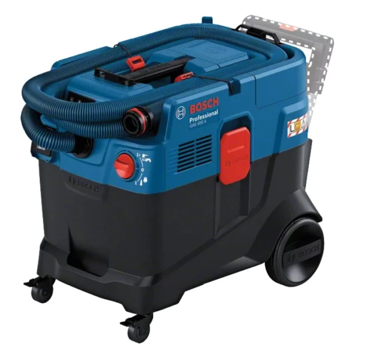 Odkurzacz przemysłowy Bosch GAS 400 A Professional widok z przodu.