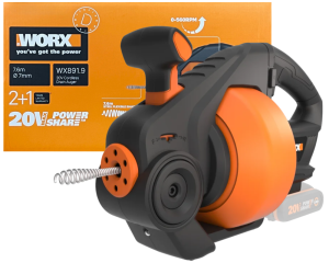 WORX UDRAŻNIACZ DO RUR AKUMULATOROWY 7,6 m 20V