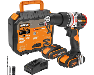 WORX WIERTARKO-WKRĘTARKA AKUMULATOR 60 Nm 2x2,0Ah + ładowarka