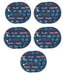 BOSCH TARCZA FOLIA ŚCIERNA EXPERT Foil 125mm 60/80/120/180/240 55 szt.