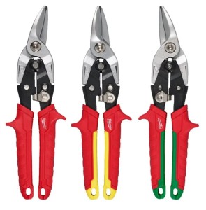 MILWAUKEE ZESTAW NOŻYC DO BLACHY 3 szt.