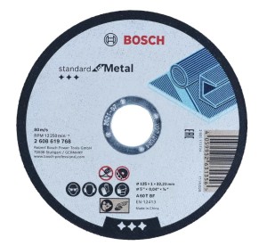 BOSCH TARCZA KORUNDOWA DO METALU 125x1mm (1szt)