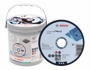 BOSCH TARCZA KORUNDOWA DO METALU 125x1mm (100szt) Wiaderko