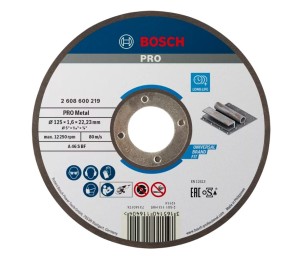 BOSCH TARCZA KORUNDOWA DO METALU 125 x 1,6 EXPERT
