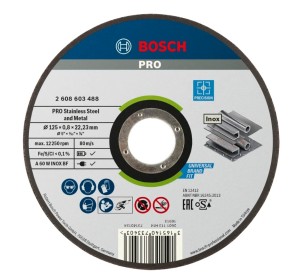 BOSCH TARCZA DO METALU INOX 125x0,8 bardzo cienka