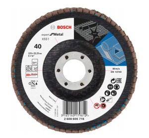 BOSCH TARCZA LISTKOWA LAMELKA DO METALU 125mm G40 Wysoka prędkość usuwania materiału