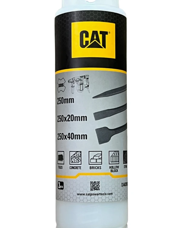 Końcówki robocze dłut SDS+ CAT DA03903 szpicak dłuto płaskie i szerokie 250mm