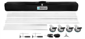 BIHUI System trzech szyn 3,6 m (1,4 m × 1,4 m × 0,8 m) z 4 przyssawkami i 2 zaciskami