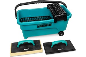 BIHUI Zestaw wiadro glazurnicze 19l, pace, rolki oraz siatka