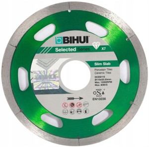 BIHUI Tarcza B-SLIM segmentowa do cięcia płytek - wąska 115 mm