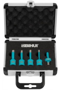 BIHUI Zestaw otwornic diamentowych 5 szt. z walizką M14