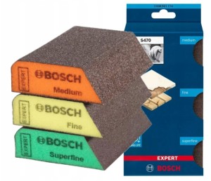 BOSCH GĄBKA SZLIFIERSKA ŚCIERNA ZESTAW PROFI 3 szt EXPERT S470