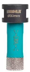 BIHUI Otwornica diamentowa, koronka TURBO do gresu M14, 20 mm