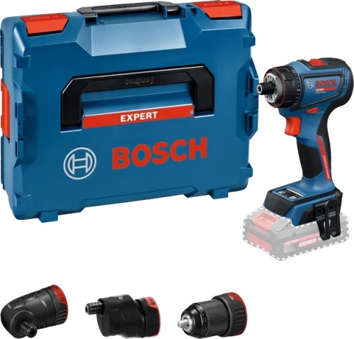 Wiertarko-wkrętarka Bosch EXPERT EXSR18V-90FC z uchwytami i walizką transportową