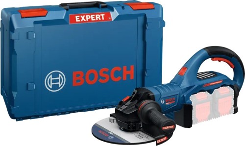 Duża akumulatorowa szlifierka kątowa 230 mm Bosch EXPERT EXWS18V2-230P i walizka transportowa