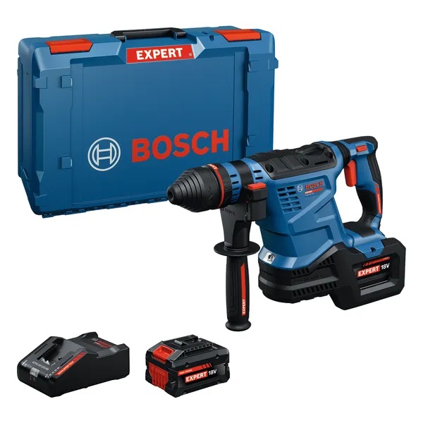 Młot udarowo-obrotowy SDS plus Bosch EXPERT EXBH 18V-32F w zestawie