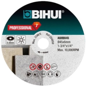 BIHUI Mini tarcza diamentowa, spiekana do cięcia uniwersalna 45 mm