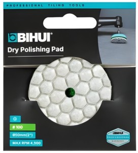 BIHUI Mini pad do polerowania na sucho 50 mm, G100