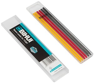 BIHUI Wkłady do ołówka automatycznego 6 szt. czerwone/żółte/czarne