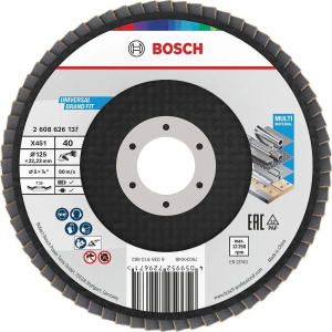 BOSCH TARCZA LISTKOWA LAMELKA DO METALU 125mm G40