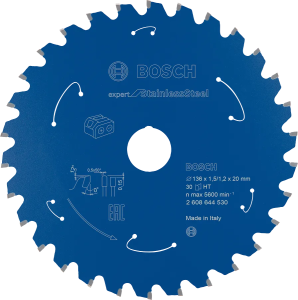 BOSCH TARCZA PIŁA WIDIOWA Expert for Stainless Steel 136 x 20 30z do INOX