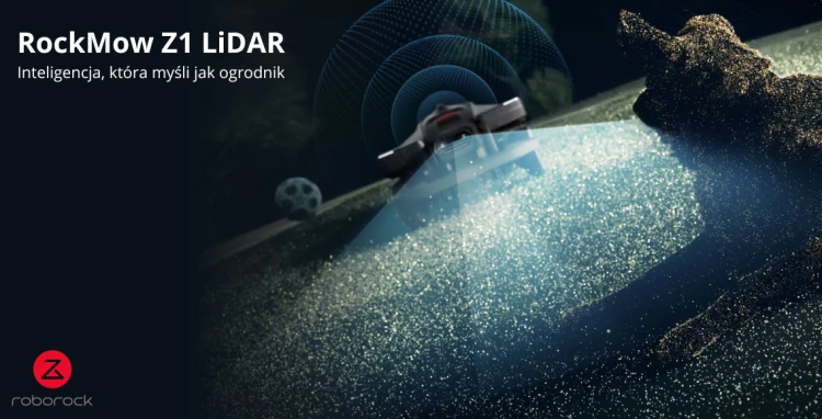 Czujnik LiDAR w robocie koszącym Roborock Z120 precyzyjna nawigacja laserowa i mapowanie ogrodu