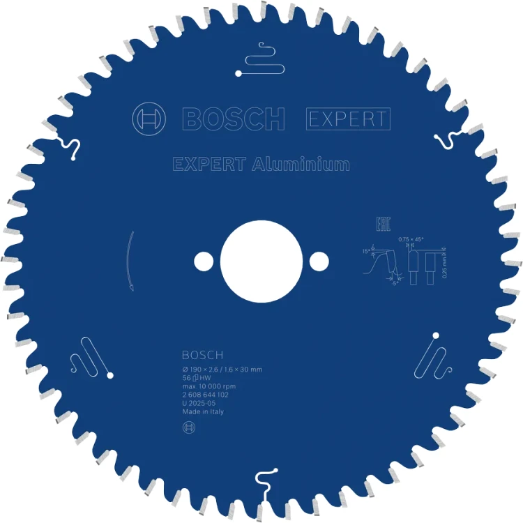 Tarcza pilarska Bosch Expert for Aluminium 190 x 30 mm 56 zęby 2608644102