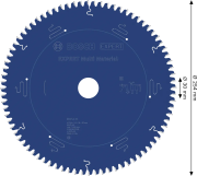 Zęby z węglika Microteq HLTCG z ujemnym kątem natarcia -5° tarczy Bosch 254 mm 80Z