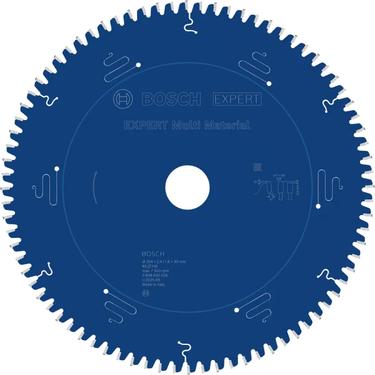 Tarcza pilarska do ukośnic Bosch EXPERT Multi Material 254x30 mm 80Z 2608642528