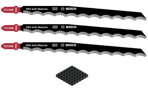 BOSCH BRZESZCZOT DO WYRZYNARKI DO MIĘKKICH MATERIAŁÓW T 313 AW 3szt