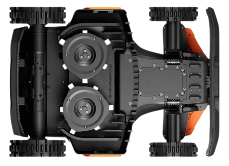 Podwójny dysk tnący z systemem Anti-Clog w robocie wielkopowierzchniowym Segway Terranox CM120M1