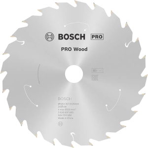 BOSCH TARCZA PIŁA WIDIOWA PRO WOOD 165mm x 20mm 48z do drewna do pił AKU