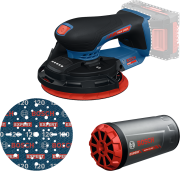 Akumulatorowa szlifierka mimośrodowa 18V Bosch EXPERT EXEX18V-150-5 z krążkiem ściernym 150 mm