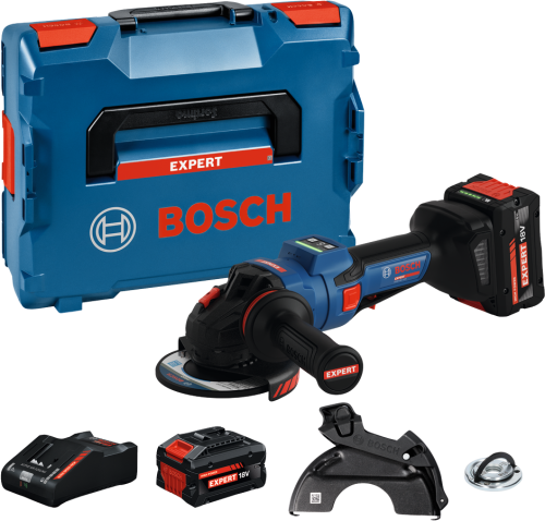 Zestaw Bosch EXPERT EXWS18V-15PS z akumulatorem 18V, szybką ładowarką i walizką transportową