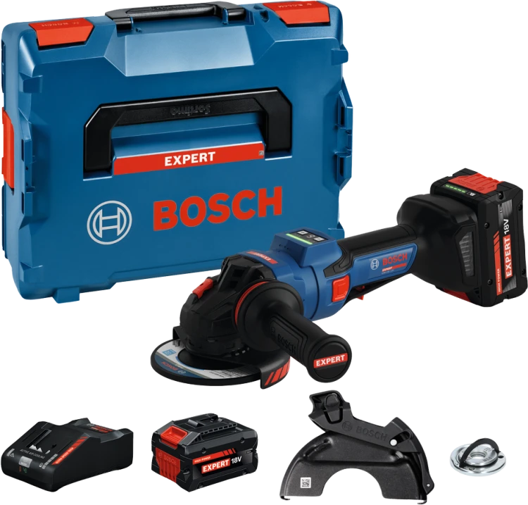 Zestaw Bosch EXPERT EXWS18V-15PS z akumulatorem 18V, szybką ładowarką i walizką transportową
