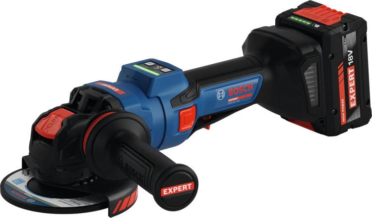 Bezszczotkowa szlifierka kątowa 18V Bosch EXPERT EXWX18V-15PS do metalu i betonu z mocowaniem X-LOCK