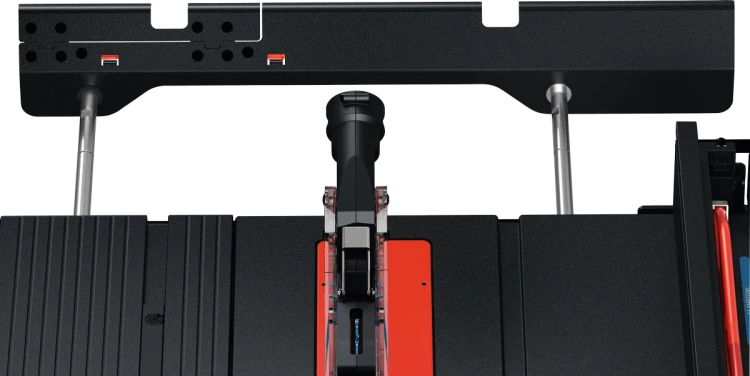 Mechanizm poszerzenia powierzchni roboczej pilarki stołowej Bosch EXPERT EXTS100-254X