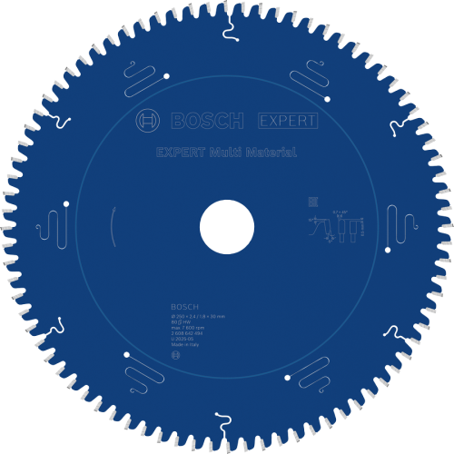 Tarcza pilarska do ukośnic Bosch EXPERT Multi Material 250x30 mm 80Z 2608642494