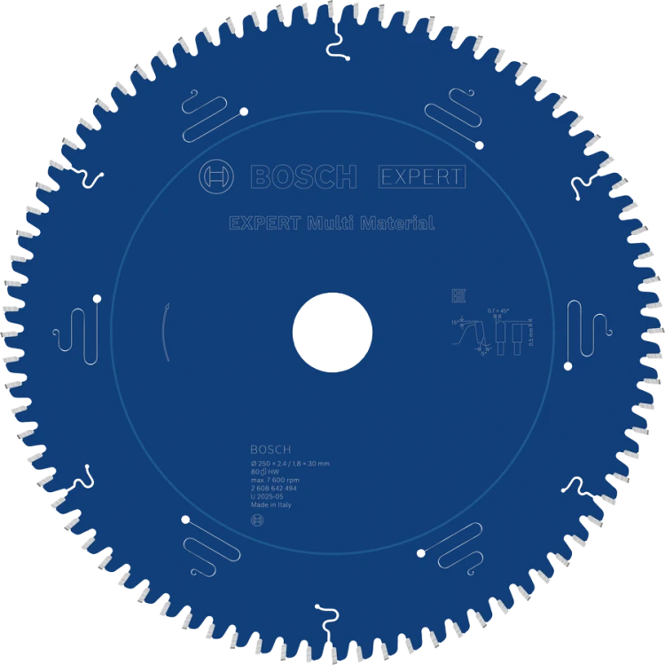 Tarcza pilarska do ukośnic Bosch EXPERT Multi Material 250x30 mm 80Z 2608642494