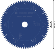 Zęby z węglika Microteq HLTCG z ujemnym kątem natarcia -5° tarczy Bosch 250 mm 80Z
