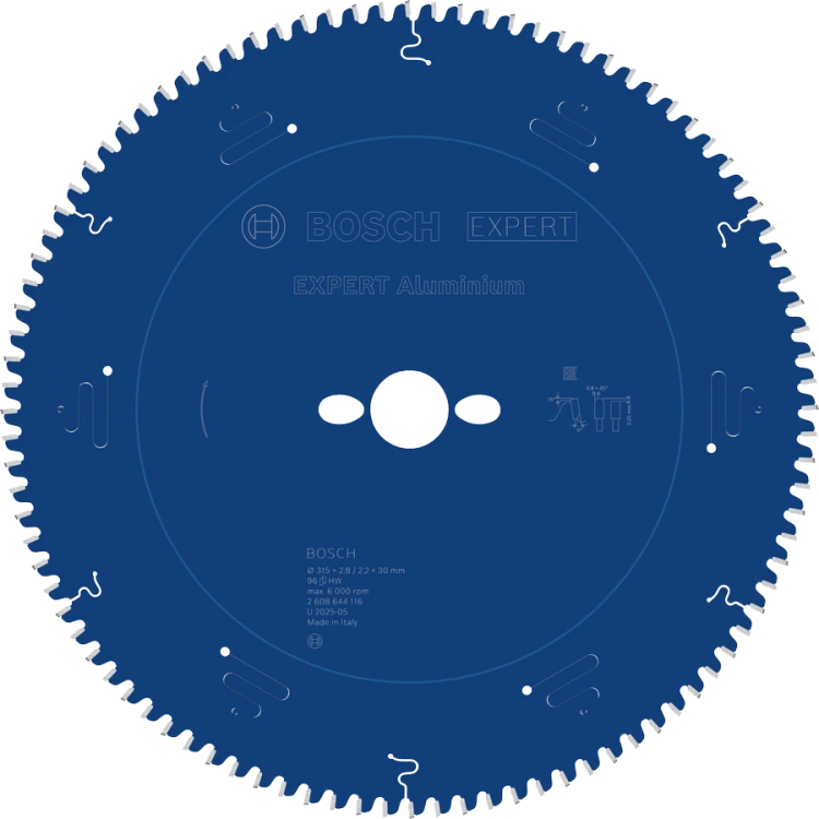 Tarcza pilarska do ukośnic Bosch Expert for Aluminium 315 x 30 mm 96 zębów 2608644116