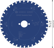 Zęby z węglika spiekanego Microteq HLTCG do cięcia blachy stalowej tarczy Bosch EXPERT 235 mm