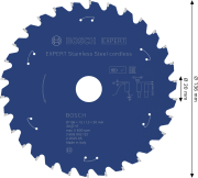 Zęby z węglika Microteq TCG do cięcia inoxu tarczy akumulatorowej Bosch EXPERT Stainless Steel 136 mm