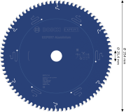 Tarcza Piła Widiowa BOSCH EXPERT Aluminium 254x30mm 80z wymiary