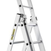 Stabilizator bazowy 67,50 cm z antypoślizgowymi stopkami oraz pasy zabezpieczające drabinę 3x6