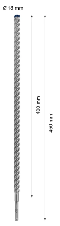 Trwałość węglików Bosch Carbide Technology w wiertle do żelbetu 2608900139