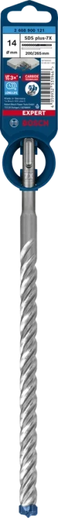 Oryginalne opakowanie wiertła do żelbetu Bosch EXPERT SDS Plus-7X 14 x 200/265 mm 2608900121