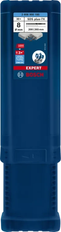 Oryginalne opakowanie wiertła do żelbetu Bosch EXPERT SDS Plus-7X 8 x 200/265 mm 2608900090